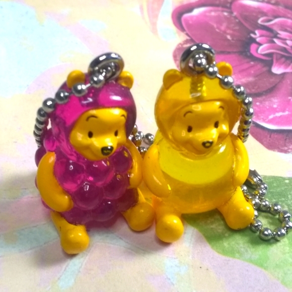 Winnie the Pooh - Disney Set /2 Key Chains - Picture 1 of 3